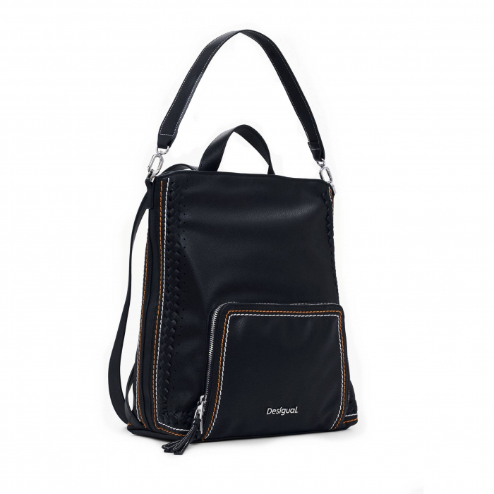 Rucsac de dama, Desigual, seria Trama Pretoria, Negru [1]