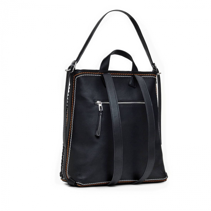 Rucsac de dama, Desigual, seria Trama Pretoria, Negru [7]