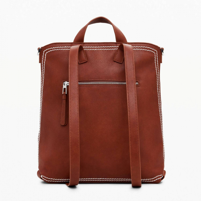 Rucsac de dama, Desigual, seria Trama Pretoria, Maro coniac [7]