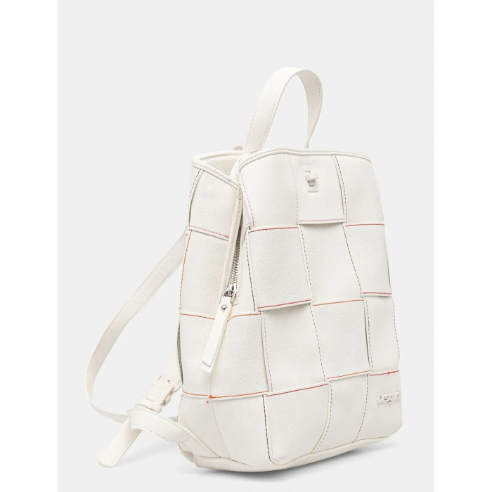 Rucsac de dama, Desigual, seria Denim Yoko Blanco Mini, Alb [6]