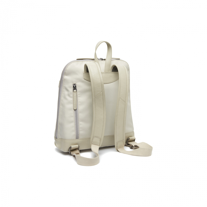 Rucsac de dama din nylon si  piele naturala, The Chesterfield Brand, Nesna, Alb [6]