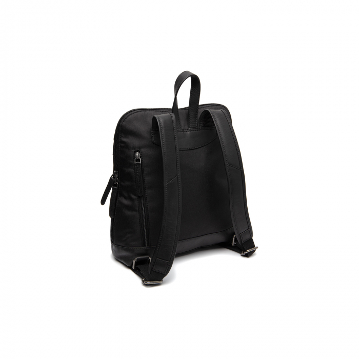 Rucsac de dama din nylon si  piele naturala, The Chesterfield Brand, Nesna, Negru [6]