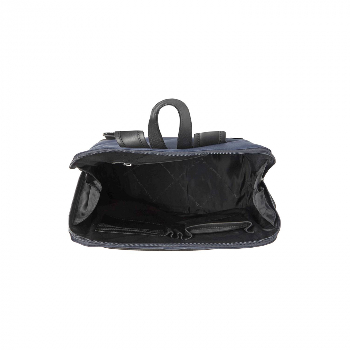 Rucsac de dama din nylon si  piele naturala, The Chesterfield Brand, Nesna, Bleumarin [3]