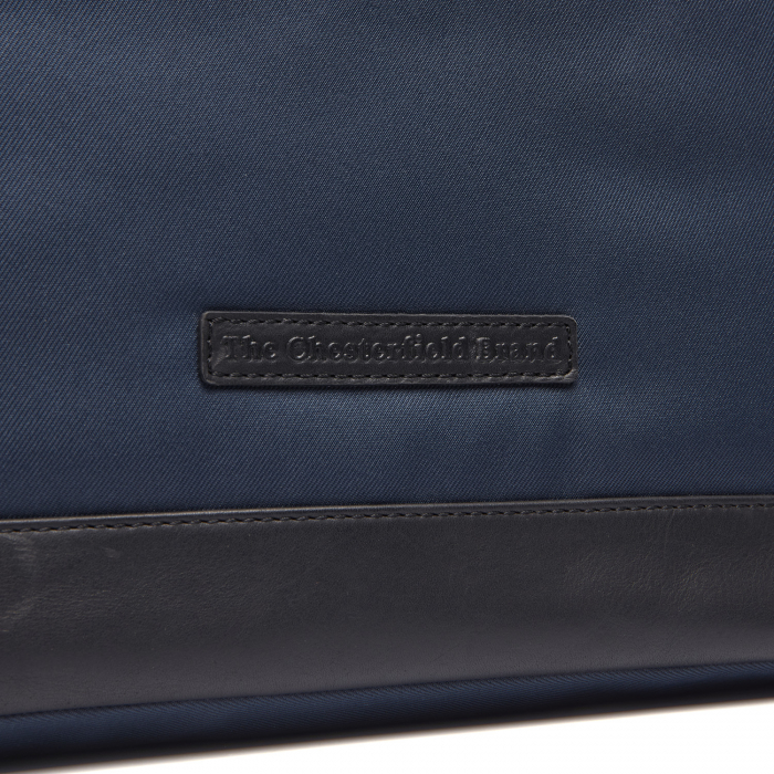 Rucsac de dama din nylon si  piele naturala, The Chesterfield Brand, Nesna, Bleumarin [4]