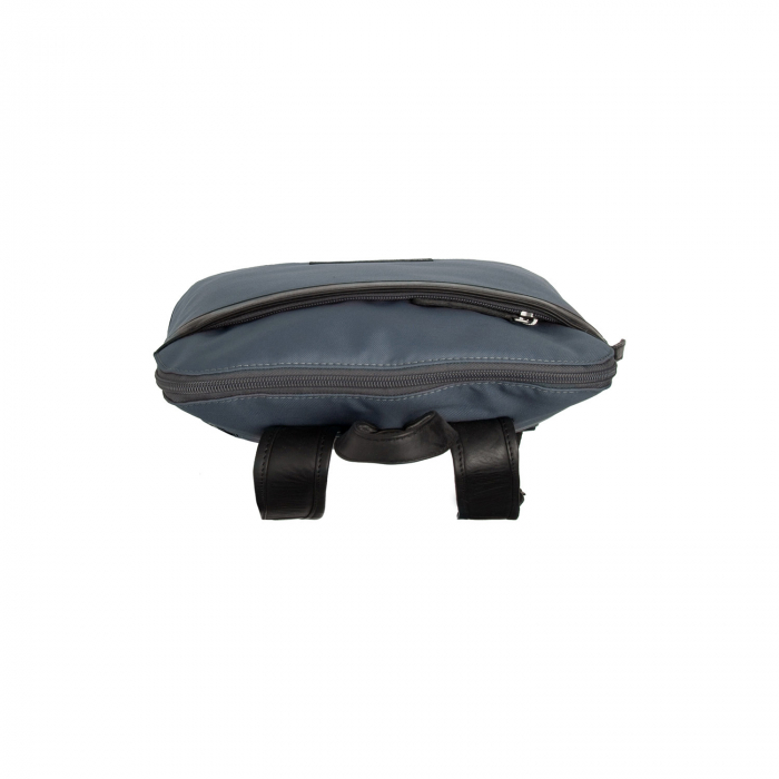 Rucsac de dama din nylon si  piele naturala, The Chesterfield Brand, Nesna, Gri [4]