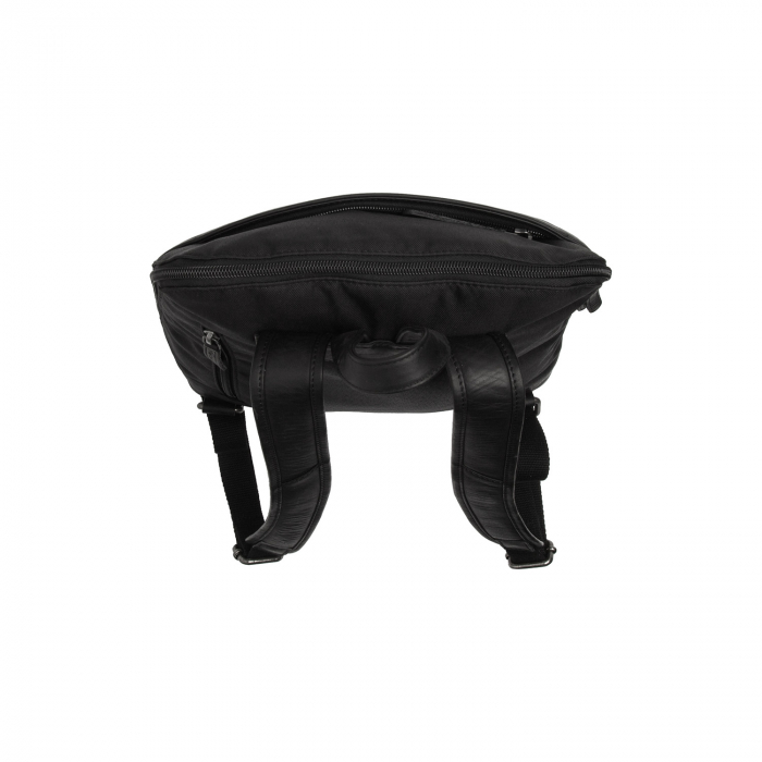 Rucsac de dama din nylon si  piele naturala, The Chesterfield Brand, Nesna, Negru [4]