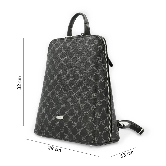 Rucsac de dama, din piele ecologica, Picard, seria Euphoria, Negru [3]