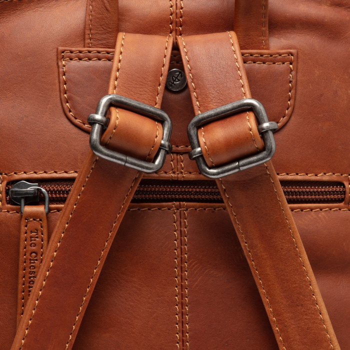 Rucsac de dama din piele moale, The Chesterfield Brand, Linford, Maro coniac [5]
