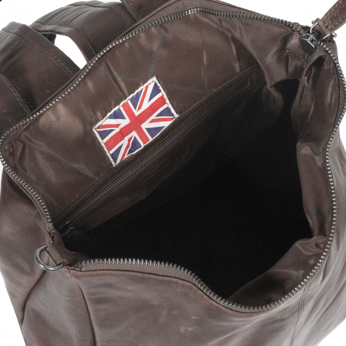 Rucsac de dama din piele moale, The Chesterfield Brand, Manchester, Maro inchis [6]