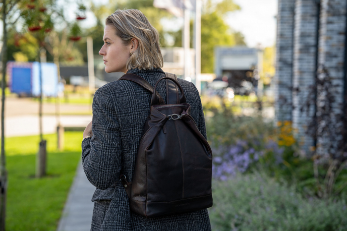Rucsac de dama din piele moale, The Chesterfield Brand, Manchester, Maro inchis [4]