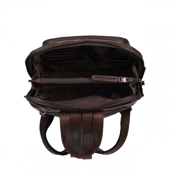 Rucsac de dama din piele moale, The Chesterfield Brand, Naomi, Maro inchis [2]