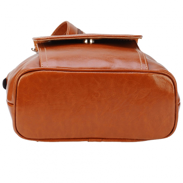 Rucsac de dama din piele naturala, model 119, Maro tabac [6]