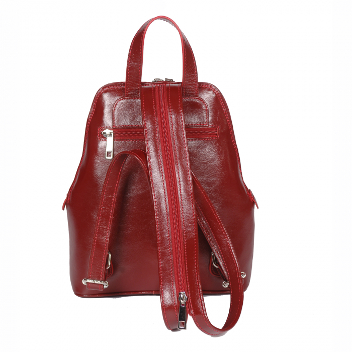 Rucsac de dama din piele naturala, model 119, Bordo [2]