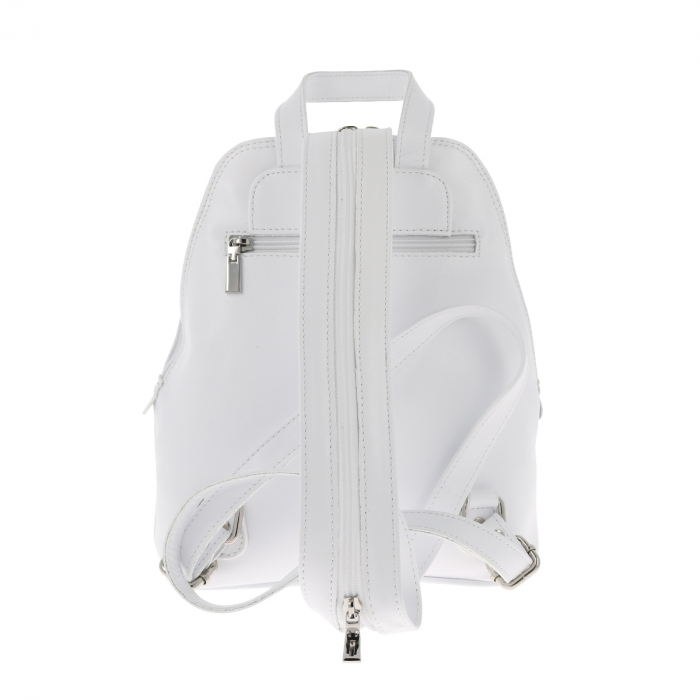 Rucsac de dama din piele naturala, model 119, Alb [3]