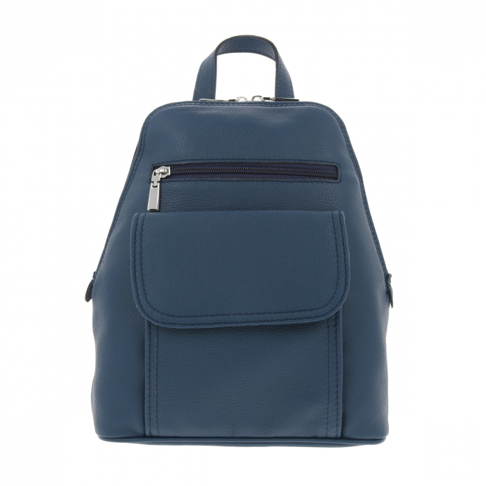 Rucsac de dama din piele naturala moale, model 119, Albastru [2]