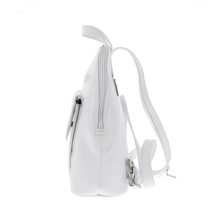 Rucsac de dama din piele naturala, model 119, Alb [4]