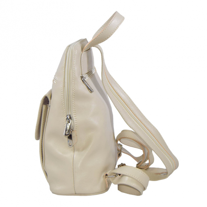 Rucsac de dama din piele naturala, model 119,  Bej [4]