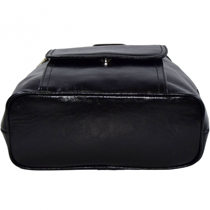 Rucsac de dama din piele naturala, model 119, Negru [5]