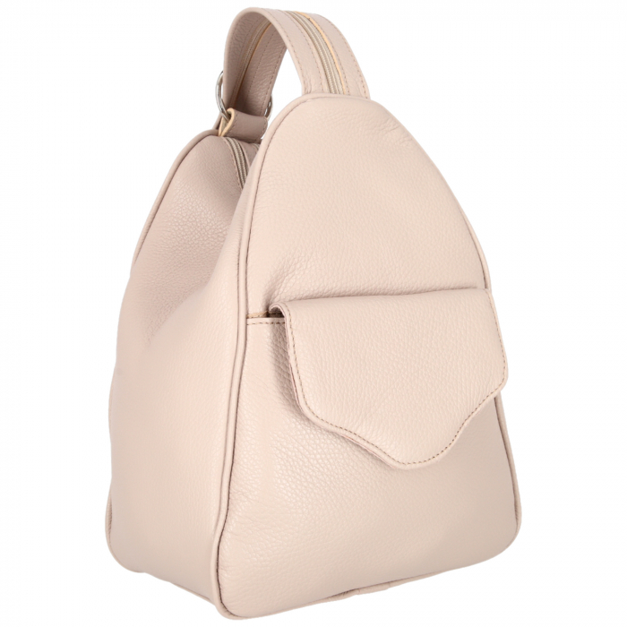Rucsac de dama din piele naturala moale, model 126, Nude [1]
