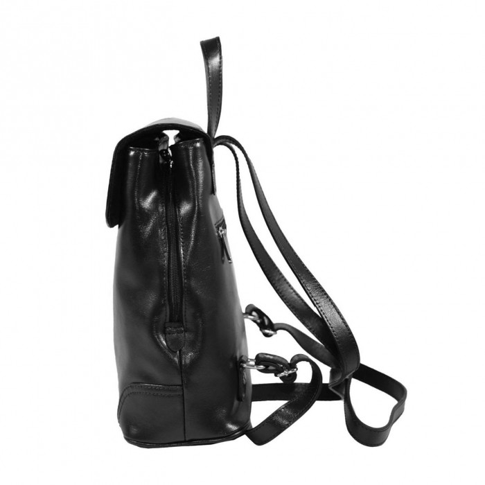 Rucsac de dama din piele naturala, model 097, Negru [3]