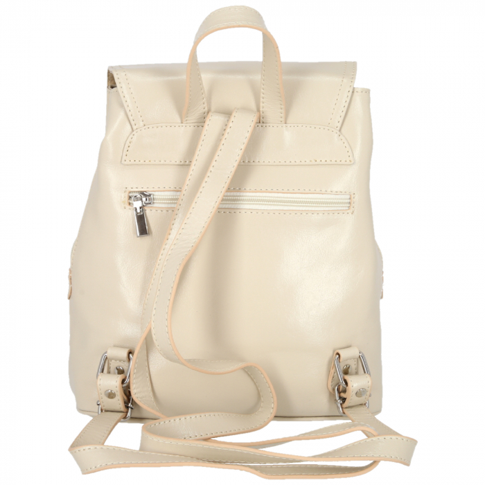 Rucsac de dama din piele naturala, model 097, Bej [3]