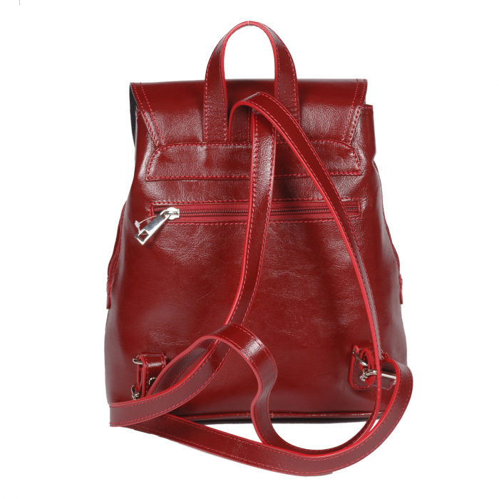 Rucsac de dama din piele naturala, model 097, Bordo [2]