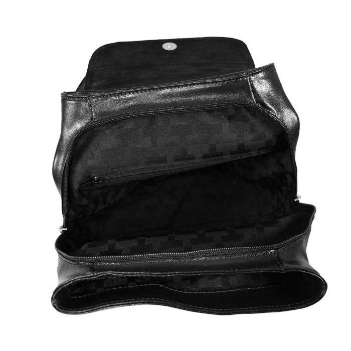 Rucsac de dama din piele naturala, model 097, Negru [4]