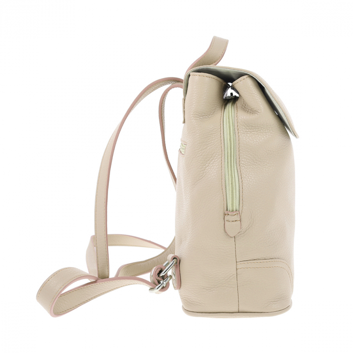 Rucsac de dama din piele naturala, model 097, Bej mat [3]