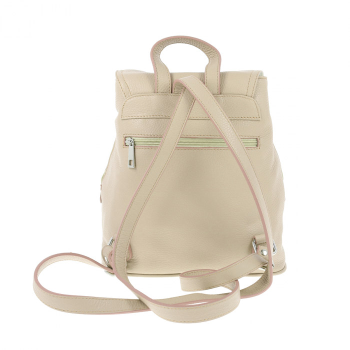 Rucsac de dama din piele naturala, model 097, Bej mat [4]