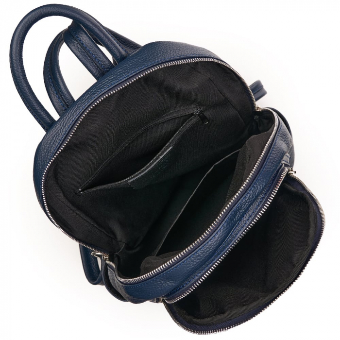 Rucsac de dama din piele naturala, model R137, Bleumarin [4]
