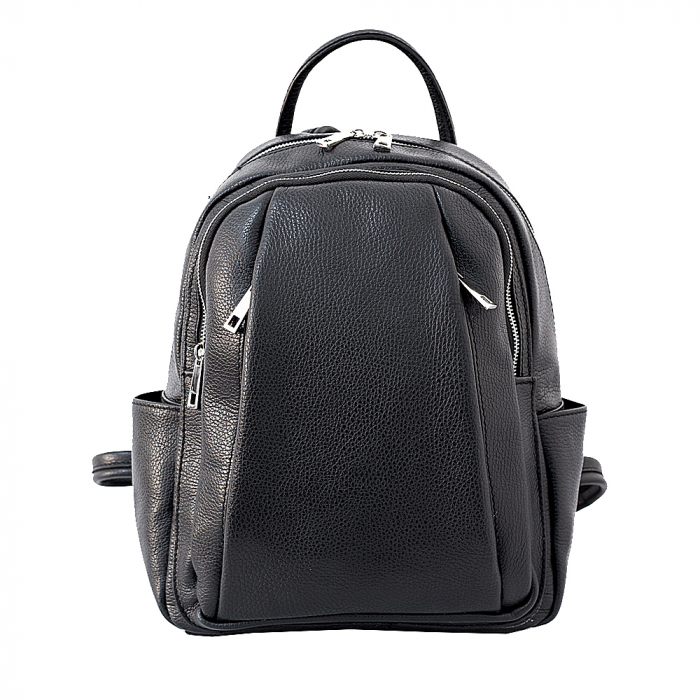 Rucsac de dama din piele naturala moale, model R137, Negru [5]