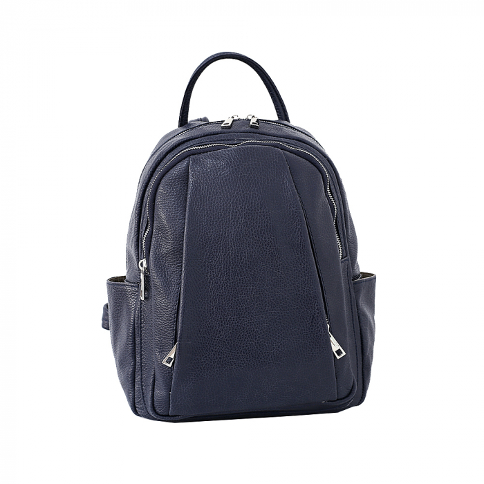 Rucsac de dama din piele naturala, model R137, Bleumarin [3]