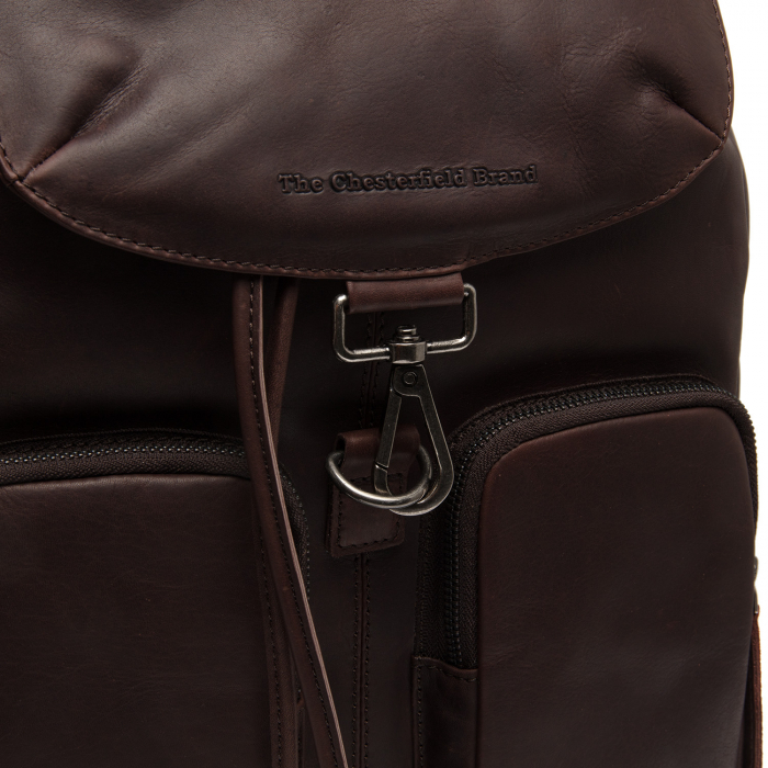 Rucsac de dama din piele naturala, The Chesterfield Brand, Acadia, Maro Inchis [3]