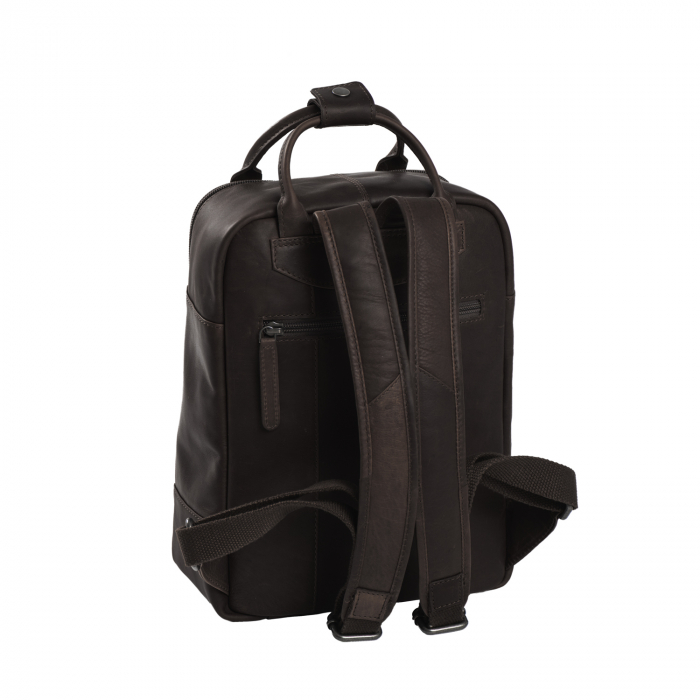 Rucsac de dama din piele naturala, The Chesterfield Brand, Bellary, Maro inchis [6]