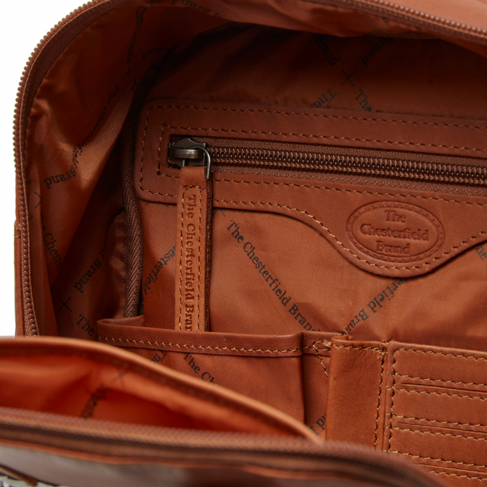 Rucsac de dama din piele naturala, The Chesterfield Brand, Bellary, Maro coniac [3]