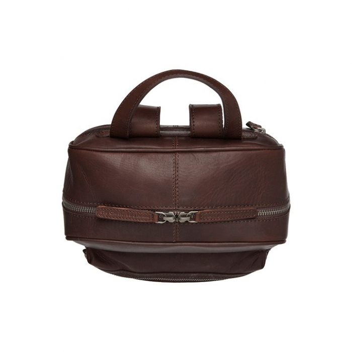 Rucsac de dama din piele naturala, The Chesterfield Brand, Calabria, Maro inchis [3]