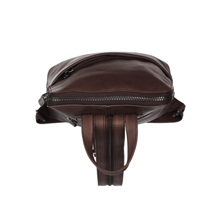 Rucsac de dama din piele naturala, The Chesterfield Brand, Claire, Maro inchis [3]