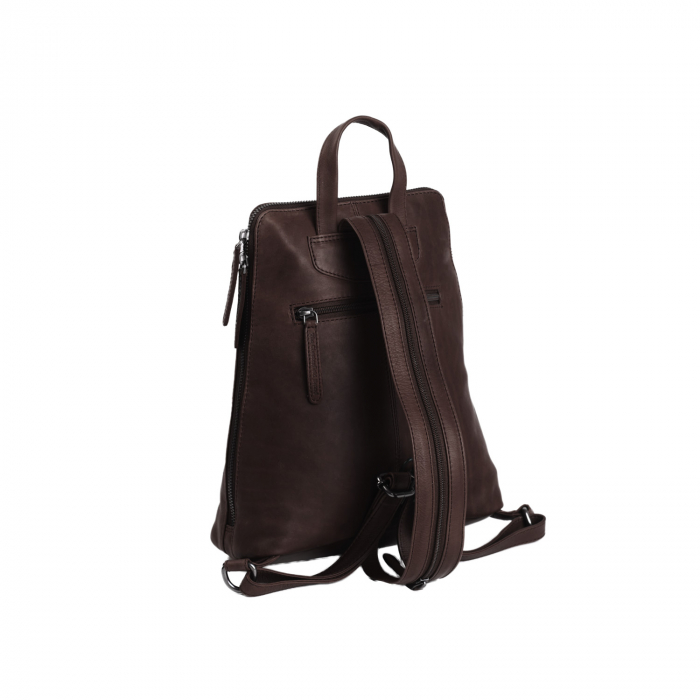 Rucsac de dama din piele naturala, The Chesterfield Brand, Claire, Maro inchis [5]