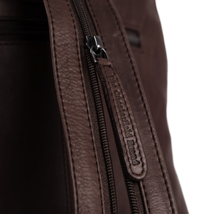 Rucsac de dama din piele naturala, The Chesterfield Brand, Claire, Maro inchis [4]