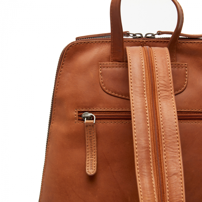 Rucsac de dama din piele naturala, The Chesterfield Brand, Claire, Maro coniac [5]