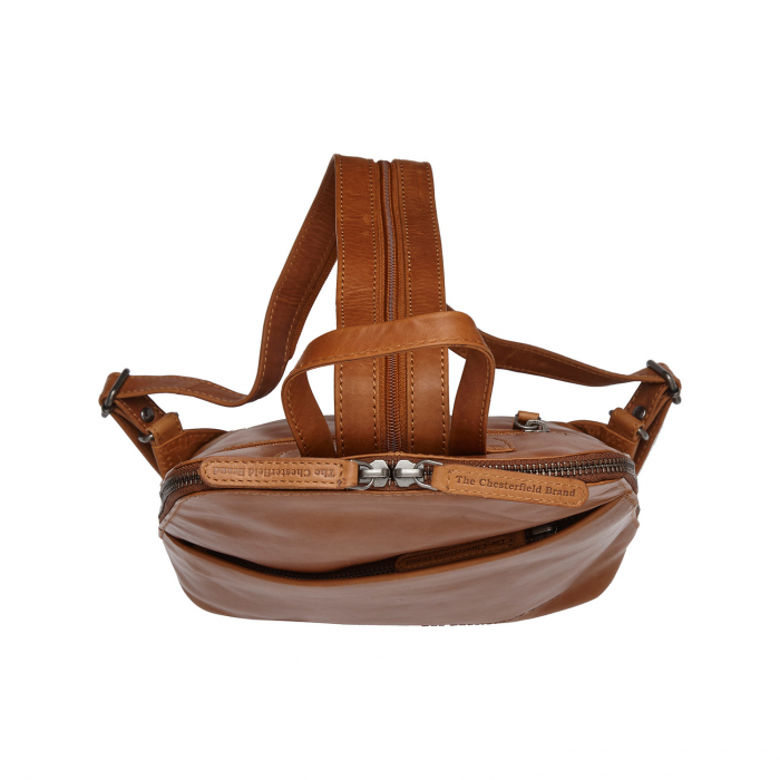 Rucsac de dama din piele naturala, The Chesterfield Brand, Claire, Maro coniac [4]