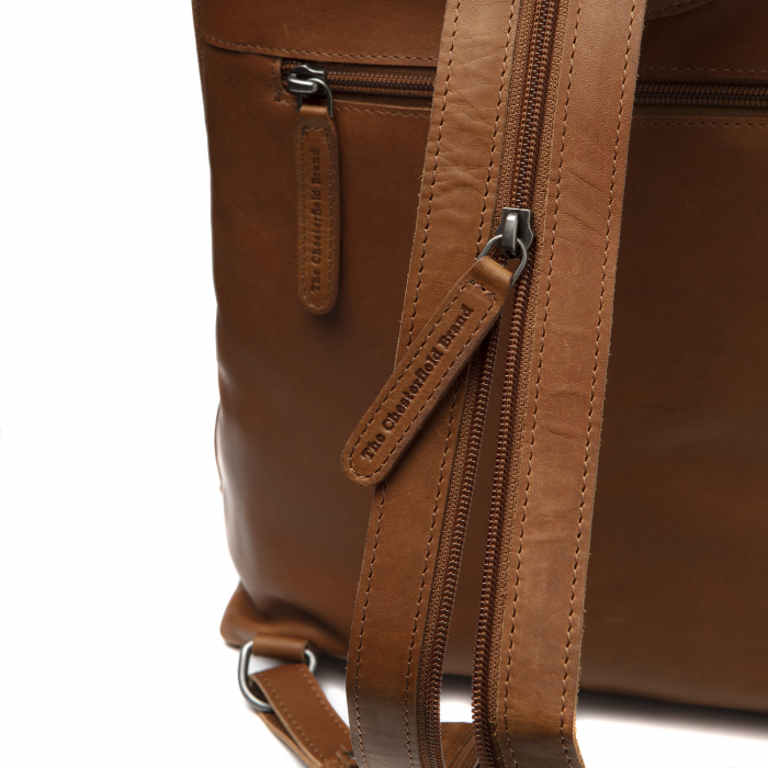 Rucsac de dama din piele naturala, The Chesterfield Brand, Cuvo, Maro coniac [4]