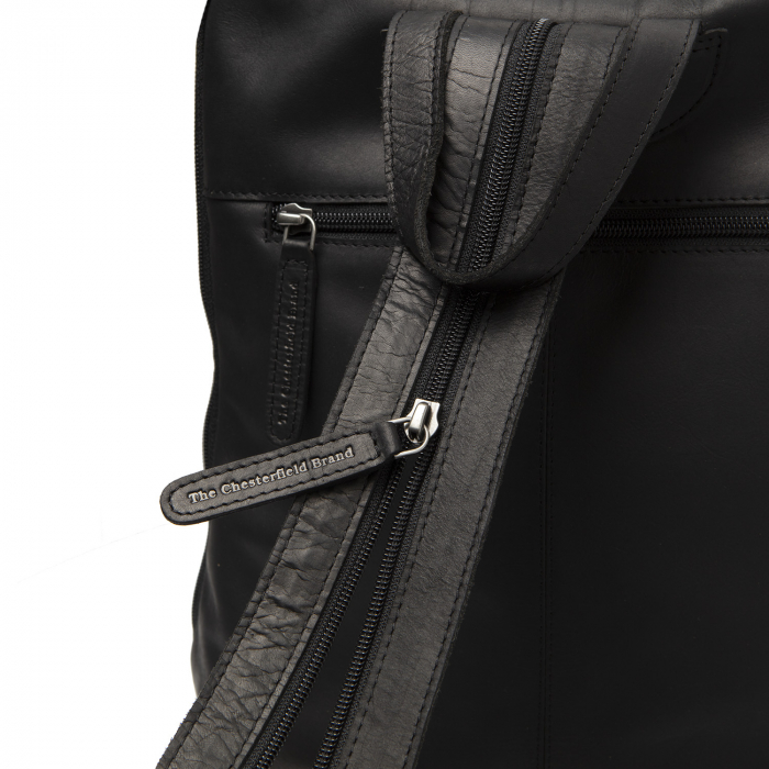 Rucsac de dama din piele naturala, The Chesterfield Brand, Cuvo, Negru [6]