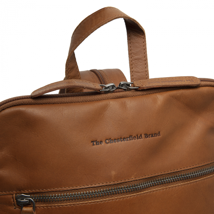 Rucsac de dama din piele naturala, The Chesterfield Brand, Cuvo, Maro coniac [2]