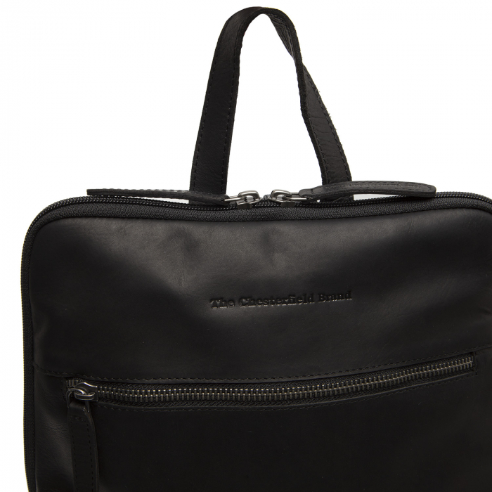 Rucsac de dama din piele naturala, The Chesterfield Brand, Cuvo, Negru [4]