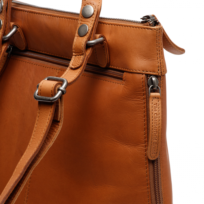 Rucsac de dama din piele naturala, The Chesterfield Brand, Harare, Maro coniac [3]