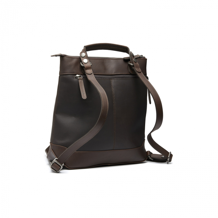 Rucsac de dama din piele naturala, The Chesterfield Brand, Harare, Maro inchis [6]