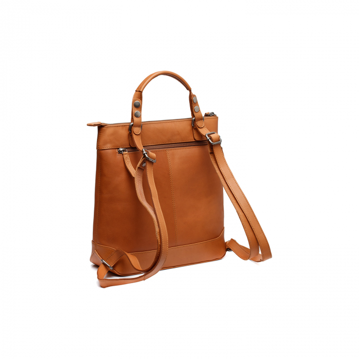 Rucsac de dama din piele naturala, The Chesterfield Brand, Harare, Maro coniac [6]
