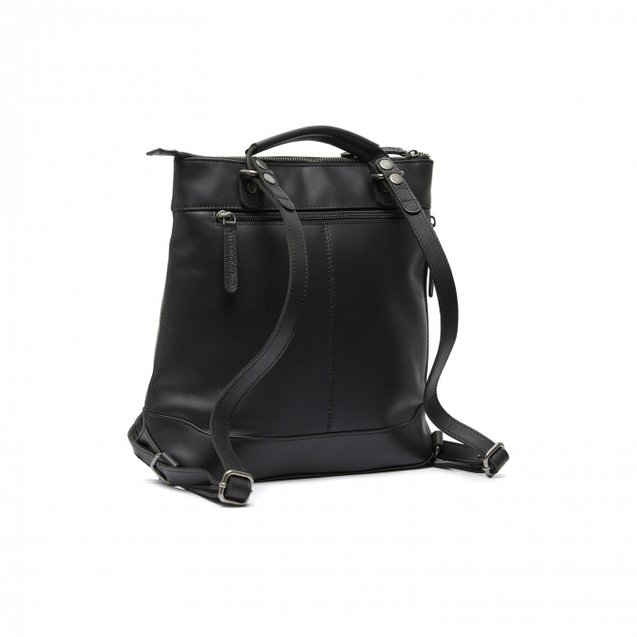 Rucsac de dama din piele naturala, The Chesterfield Brand, Harare, Negru [6]