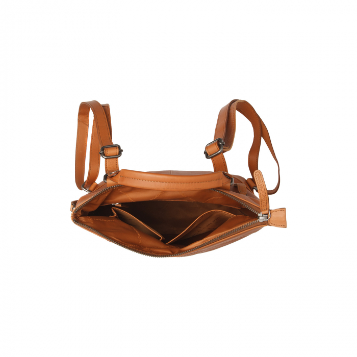Rucsac de dama din piele naturala, The Chesterfield Brand, Harare, Maro coniac [4]